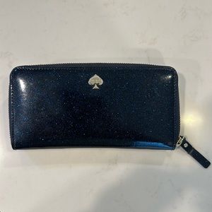 Kate Spade sparkly blue wallet